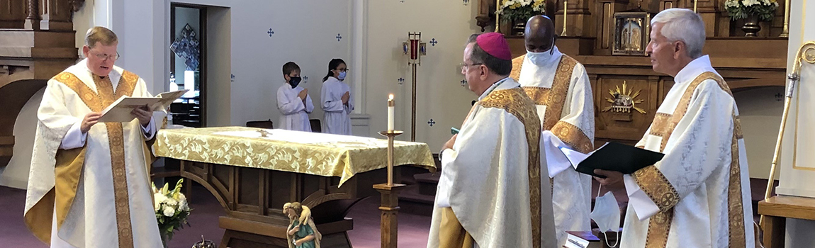 Fr. Huber at his pastoral mass